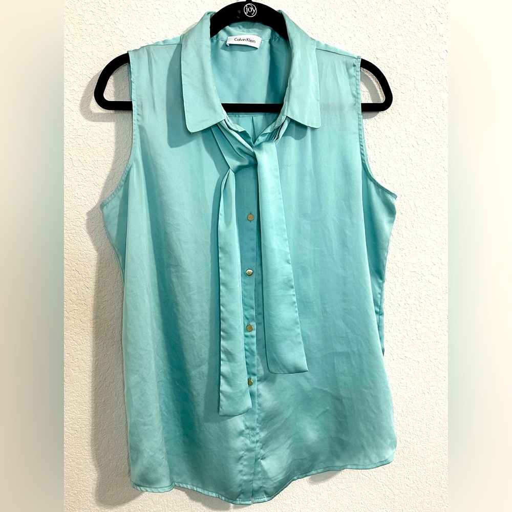 Calvin Klein suit blouse LG